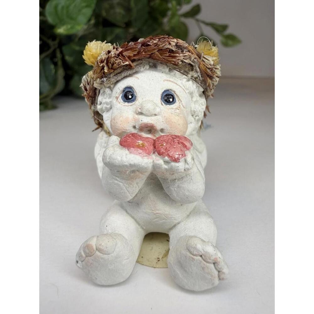 1994 Dreamsicles Figurine Signed Kristin Kiss Kiss DC213 Cherub Collectible